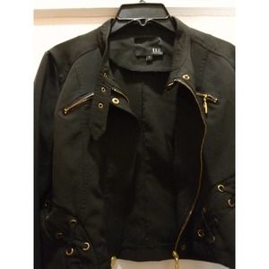 Kaii Cropped Zipper Jacket, Size Medium